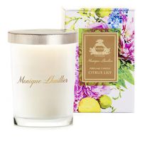 AGRARIA Monique Lhuillier Citrus Lily Scented 7oz Perfume Candle - Premium Soy-Based Wax