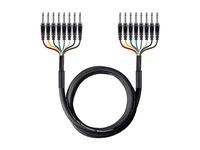 Monoprice 8-Channel 1/4 Inch TS Male to 1/4 Inch TS Male Snake 26AWG Cable C/d - 6 Meter (20 Feet) With 8 Balanced Mono/Unbalanced Stereo Lines