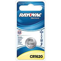 RAYOVAC KECR1620-1C 3-Volt Lithium Keyless Entry Battery (1 pk; CR1620 Size) PET2