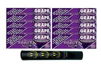 Herb Airtight Tube Pocket Protector with Juicy Jay's Grape 1.25 Flavored Hemp Rolling Papers 10 Count DC Crafts Nation- Happy Face