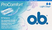 O.B. Tampons - Pro Comfort Light Days Tampons 16 pcs