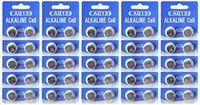 BIRUGEAR 50x AG13/LR44 /SR44 Alkaline Button Cell Battery