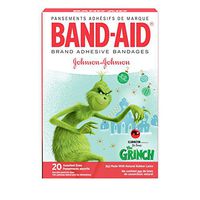 Band-aid Brand Adhesive Bandages, Dr. Seuss The Grinch, Assorted Sizes, 20 Count