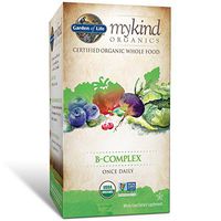 Garden of Life B Complex with Folate - mykind Organic Whole Food Supplement for Metabolism and Energy, 30 Tablets *Packaging May Vary*