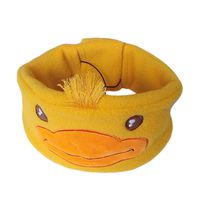 CrazyGo Hook and Loop Kids Headphones Headband,Volume Limiting, Comfortable and Cute Animals Over-Ear Headphones for Air Travel, Sleeping, Home, School and Christmas Birthday Gift (Yellow - Duck)