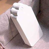 WellieSTR 1000PCS White Kraft Paper Blank Gift Tags, Wedding Favor Hang Tags for Crafts & Price Tags Labels 4.5x9.5cm