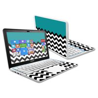 MightySkins Skin Compatible with HP Chromebook 11.6" (2014) Touchscreen Sticker Skins Teal Chevron