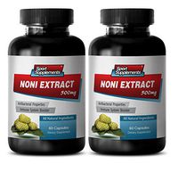 Noni Pills - NONI Extract 500mg - Antifungal - 2 Bottles 120 Capsules