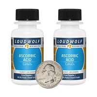 Ascorbic Acid / 2 Ounces / 2 Bottles / 99.9% Pure Food Grade/Fine Powder/USA
