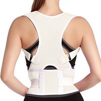 Posture Corrector Clavicle Support Brace Medical Device to Improve Bad Posture, Thoracic Kyphosis, Shoulder Alignment, Upper Back Pain Relief for Men and Women Size XL White