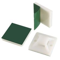 uxcell 60pcs Self Adhesive Cable Tie Mounts Wire Base Holders 19mm x 19mm