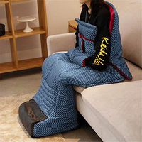 Multipurpose Electric Foot Warmer, Heated Full Body Wraps, 9 Adjustable Temperature Levels Fast Heating for Cold Feet,Waist or Knee Wheelchair Accessory,Blue