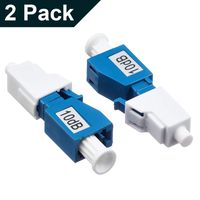 LC/UPC Singlemode Fiber Optic Attenuator ，Male-Female Fixed 10dB - 2 Pack