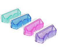 Qingsun Nail Brush Fingernail Hand Scrubbing Cleaning Brush (4 Pack) - Perfect For Nails and Toes Cleaner