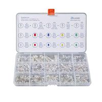 ELEGOO 3mm and 5mm Diffused and Clear Assorted LED Kit 5 Colors with UV, RGB CA, Fast Flashing for Arduino (Pack of 350)