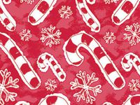 FLAKES & CANDY CANES 24"x100'Gift Wrap Cutter Box (1 unit, 1 pack per unit.)