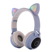 Eubell Bluetooth Headphones Wireless Over Ear Cat Ear Headphones with LED Light Foldable Built-in Microphone and Volume Control for Cell Phones/Phone/Pad/Laptop/PC/TV Kids Boys Girls Friends