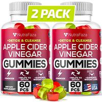 (2 Pack) Apple Cider Vinegar Gummies with Mother for Immune Support - Detox, Cleanse Support - Bloating Relief - Gummy Alternative to Apple Cider Vinegar Capsules, Pills, ACV Tablets Made in USA