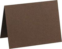 A9 Folded Notecards (5 1/2 x 8 1/2) - Chocolate Brown (1000 Qty.)
