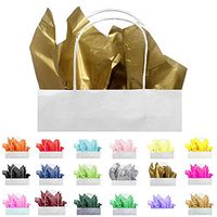 Gift Tissue Paper Bulk - 240-Sheet Gift Wrapping Tissue Paper, 20 x 20 Inches, Gift Bag Tissue Paper Gift Wrap, Premium Quality Tissue Paper, Paper Craft Supplies (Gold, 240 CT)