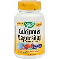 Natures Way Calcium and Magnesium Mineral Complex - 100 Capsules - pack of - 8