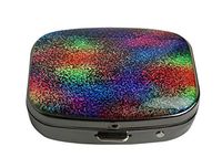 PTCRMG Image Custom Unique Pill Box Case Tablet Medicine Pocket Purse Travel Pill Vitamin Decorative Box Case Holder (Bright Shiny Light Colored)