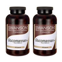 Swanson Glucomannan+ 300 Capsules (2 Pack)