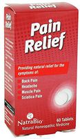 NatraBio Pain Relief - 60 Tablets