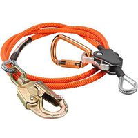 ProClimb Better Grab Steel Core Flipline Kit (1/2 inch x 16 feet) - Adjustable Tree Lanyard, Low Stretch, Cut Resistant - for Fall Protection, Arborist, Tree Climbers