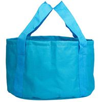 2019 New Travel Portable 12L Bubble Foot Basin Outdoor Water Storage Fold Bucket Storage Bag (12L, Blue)