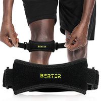 BERTER Knee Straps for Knee Pain Relief(2 Pack), Patella Knee Strap Brace for Squats, Running, Jumpers Knee and Runners Knee - Adjustable & Durable Knee Band