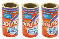 Lint Roller Refill, Bounce Outdoor, 3 Pack (Bounce With Febreze Fresh Scent)