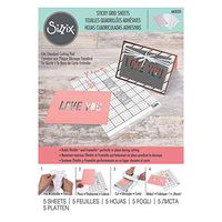 Sizzix 663533 Accessory Sticky Grid Sheets 6" x 8 1/2" 5 Pack, Multicolor 5
