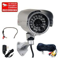 VideoSecu Bullet IR High Resolution Outdoor Security Camera Built-in 1/3" Sony Effio CCD 700TVL Day Night 28 Infrared LEDs Wide Angle for CCTV DVR with Power Supply and Cable WWC