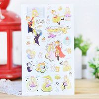 3 pcs/Lot Funny Sticker World Fairy Story of Snow Queen & Rapunzel & Sleeping Beauty Cute Korean Diary Stickers Stationery