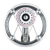 Lfsp Classic Design 120Kg Mechanical Bathroom Scales, Portable Scales Removable Stainless Steel Tempered Spring Balance, Retro Practical Home Floor Bathroom Scales