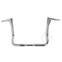 TCMT Chrome 14" Rise Ape Hanger Bar 1-1/4" Fat Handlebar Fits For Harley Dressers Baggers Touring