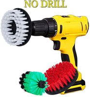 HIFROM 3" 5" Drill Brush Soft Medium Stiff Bristle Scrub Attachments Cleaning Kit for Glass Tile Flooring Bathrooms Tile Grout Glass Carpets Upholstery Bathtub Porcelain