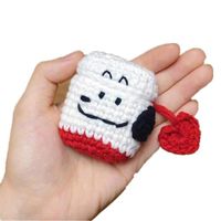 CrazyOwl Cute Cartoon Protective Knit Case Full Protective Cover Skin Compatible with Apple AirPods (# 8)