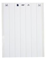 Brady LAT-6-747-10 1" Width x 0.25" Height, B-747 Permanent Polyester, Matte Finish White Lasertab Laser Printable Label (Pack of 10000)