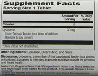 Nature's Life Lycopene Tablets, 30 Mg, 30 Count