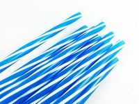X-treme Jumbo Blue Drinking Straws 50-Pack, 19 inch (Above The Knee)