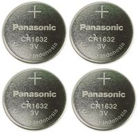 Panasonic CR1632-4 CR1632 3V Lithium Coin Battery (Pack of 4)