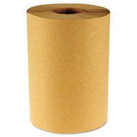 Boardwalk 6256 Hardwound Paper Towels, Nonperforated 1-Ply Kraft, 800' (Case of 6)