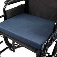 DMI Seat Cushion for Wheelchairs, Mobility Scooters, Office and Kitchen Chairs or Car Seats to Add Support and Comfort while Reducing Pressure and Stress on Back, 2 Inch thick, 16 x 18, Navy Blue
