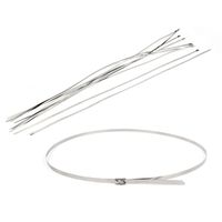 Uxcell Stainless Steel Sprayed Cable Tie, 700mm Long 4.6mm Wide, 10PCS
