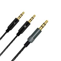 Replacement Audio Cable Cord Compatible Sol Republic Master Tracks HD V8 V10 V12 MFI X3 Ultra XC Headphone Extension Cable Cords Wire (Without Mic))(Black)