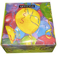 Artstyle Get the Party Started 100 3-Ply Party Balloon Paper Napkins 13"x13"