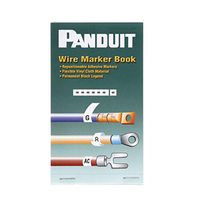 Panduit PCMB-3 Pre-Printed Wire Marker Book, Vinyl Cloth, .22 by 1.38-Inch L, 1 Thru 45 Legends Only
