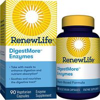Renew Life Adult Digestmore Enzyme Supplement Vegetarian Capsules, 90 Count
